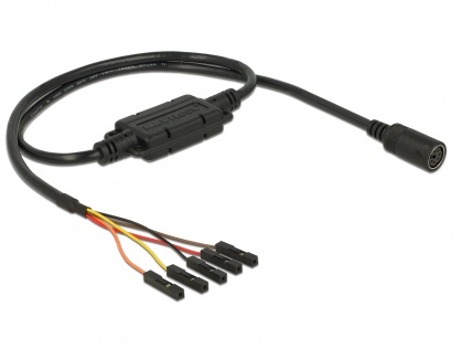 Cablu MD6 socket serial la 5 pini pitch 2.54 mm TTL (5 V) 52cm, Navilock 62883