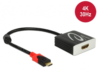 Adaptor USB tip C la HDMI T-M 4K 30 Hz (DP Alt Mode), Delock 62999