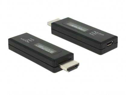 Tester HDMI pentru informatii EDID cu OLED display, Delock 63327