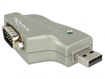 Adaptor USB la Serial RS232 DB9 unghi 110 grade, Delock 63916