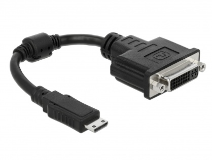 Adaptor mini HDMI-C la DVI 24+5 pini T-M 20cm, Delock 65564