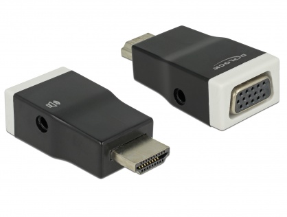 Adaptor HDMI la VGA cu Audio T-M, Delock 65586
