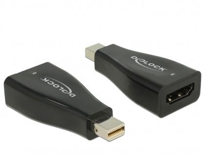 Adaptor Mini Displayport 1.2 la HDMI T-M 4K pasiv negru, Delock 65864