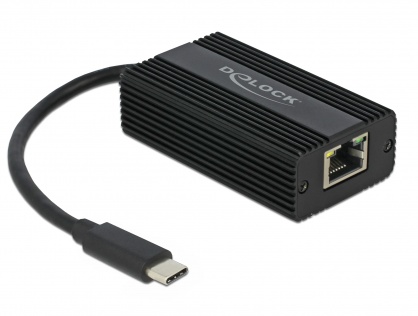 Adaptor USB-C la Gigabit LAN Realtek 2.5 Gb/s, Delock 65990