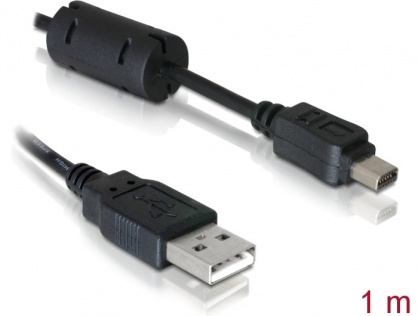 Cablu USB pentru Olympus 12 pini 1m, Delock 82417
