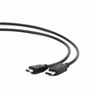 Cablu Displayport la HDMI T-T 10m Negru, Gembird CC-DP-HDMI-10M