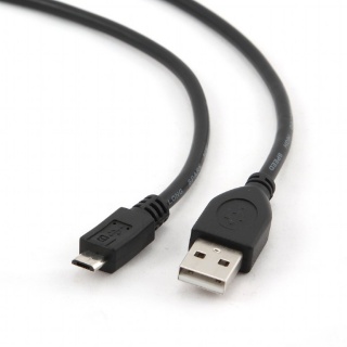 Cablu USB 2.0 la micro USB-B T-T 0.5m negru, Gembird CCP-mUSB2-AMBM-0.5M
