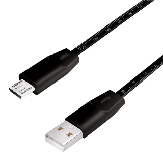 Cablu micro USB-B la USB 2.0 cu metraj T-T 1m Negru, Logilink CU0158
