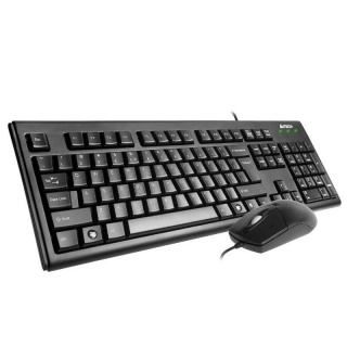Kit tastatura + mouse USB A4TECH, black KRS-8372-USB