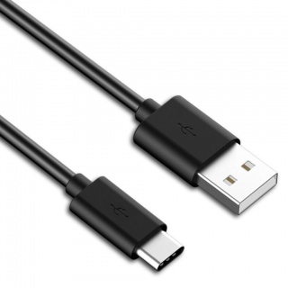 Cablu USB 2.0 tip A la tip C T-T 0.1m 3A Negru, KU31CF01BK