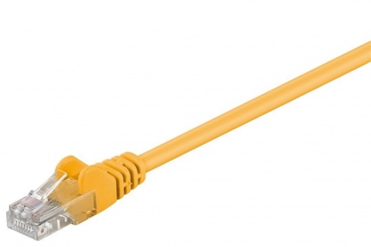 Cablu retea UTP cat.6 Galben 0.25m, sp6utp002y