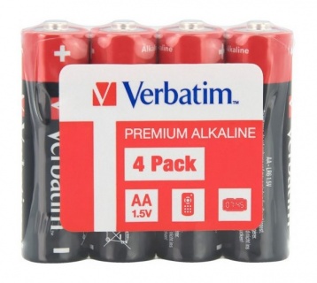 Set 4 baterii AA (R6), Verbatim 49501