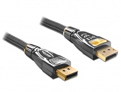 Cablu DisplayPort v1.2 4K Ultra HD 60Hz Premium T-T 1m, Delock 82770