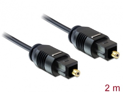 Cablu optic Toslink T-T 2M, Delock 82880
