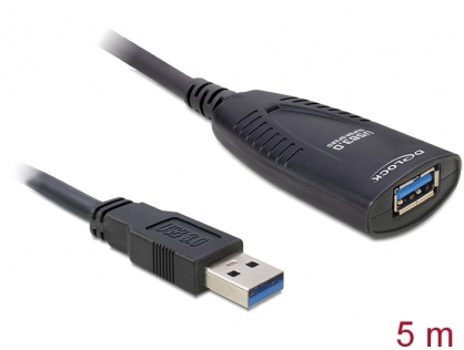 Cablu prelungitor activ USB 3.0 T-M 5m, Delock 83089