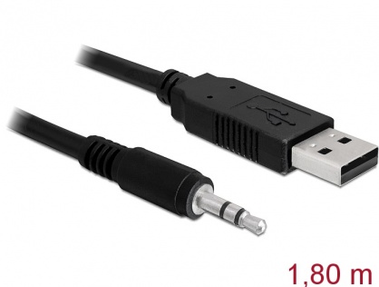 Cablu USB la Serial TTL 3.5 jack 1.8 m (3.3 V), Delock 83114