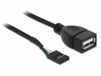 Cablu USB Pin header la USB 2.0-A mama 0.2m, Delock 83291