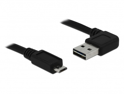 Cablu EASY-USB 2.0-A la micro-B T-T unghi 3m, Delock 83384