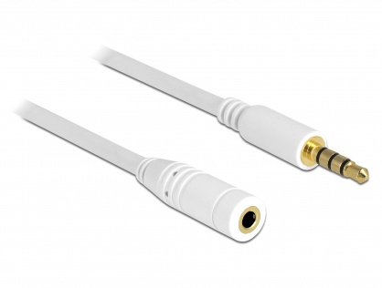 Cablu prelungitor audio jack  3.5mm 4 pini T-M 2m, Delock 84482