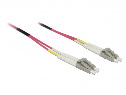 Cablu fibra optica LC- LC Multimode OM4 2m, Delock 84641