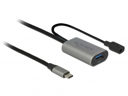 Cablu activ USB 3.1-C Gen 1 la USB-A T-M 5m Negru, Delock 85391