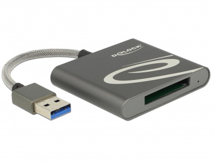 Cititor de carduri USB 3.0 pentru carduri memorie XQD 2.0, Delock 91583