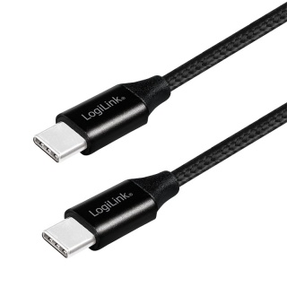 Cablu USB 2.0-C la USB-C T-T 0.3m Negru, Logilink CU0153