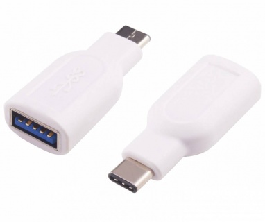 Adaptor USB-A 3.0 la USB-C T-M Alb, Goobay 66262