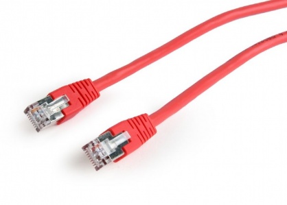 Cablu de retea RJ45 FTP cat6 0.25m Rosu, Gembird PP6-0.25M/R