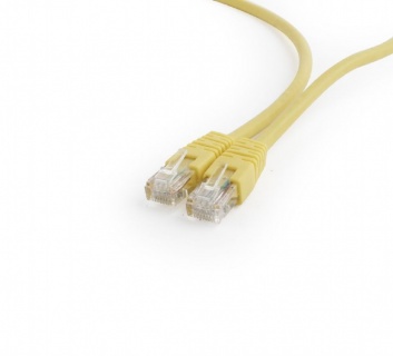 Cablu de retea RJ45 0.25m cat 6 UTP galben, Gembird PP6U-0.25M/Y