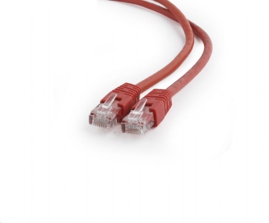 Cablu de retea RJ45 0.25m cat 6 UTP Rosu, Gembird PP6U-0.25M/R