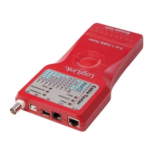 Tester cablu 5-in-1 (RJ-11, RJ-45, BNC, USB, IEEE1394), LogiLink WZ0014
