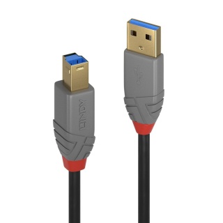 Cablu Anthra Line USB 3.0-A la USB-B 0.5m, Lindy L36740