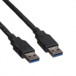Cablu USB 3.0-A la USB-A T-T 1.8m Negru, Roline 11.02.8970