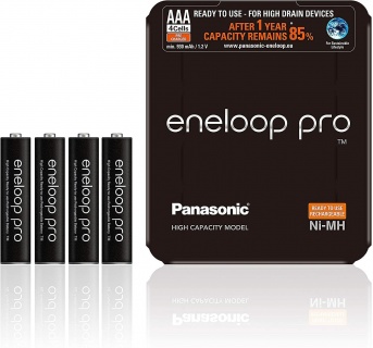 Set 4 acumulatori AAA 930 mAh, Eneloop Pro BK-4HCDE/4LE