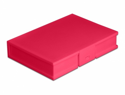 Carcasa de protectie pentru HDD / SSD 3.5" Rosu, Delock 18374