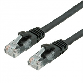 Cablu de retea RJ45 cat. 6A UTP 5m Negru, Value 21.99.1465