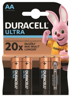 Set 4 buc baterii AA LR6/MX1500 Duracell Ultra Alkaline