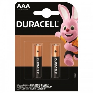 Set 2 baterii Duracell AAA LR3 Blister
