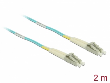 Cablu fibra optica LC- LC Multi-mode OM3 2m, Delock 86559