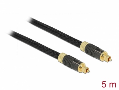 Cablu audio optic Toslink SPDIF Standard 5m, Delock 86595