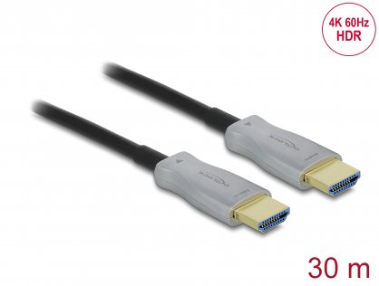 Cablu optic activ HDMI 4K60Hz HDR T-T 30m, Delock 85049