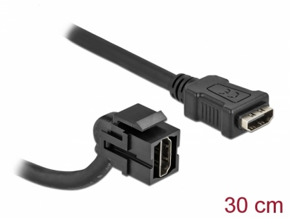 Modul keystone HDMI 4K30Hz 110 grade M-M 0.3m, Delock 86853
