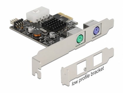 PCI Express cu 2 x PS/2 si pin Header USB 9 pini, Delock 90049