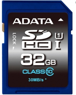 Card de memorie SDHC 32GB clasa 10, ADATA ASDH32GUICL10-R
