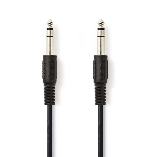 Cablu audio jack 6.35mm T-T 5m, Nedis CAGP23000BK50