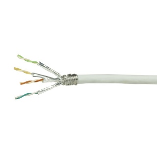 Rola cablu de retea RJ45 cat.6 SFTP Cu-Al 100m Alb, Logilink CPV0039