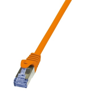Cablu de retea RJ45 SFTP cat6 LSOH 1m Orange, Logilink CQ2038S