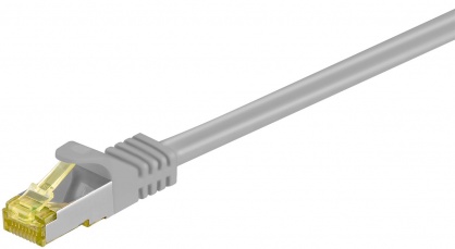 Cablu de retea RJ45 CAT 6A S/FTP (PiMF) cu cablu CAT 7 Gri 30m, Goobay 91675