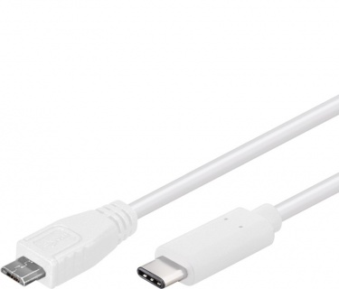 Cablu USB 2.0-C la micro USB-B T-T 0.6m Alb, ku31cb06w